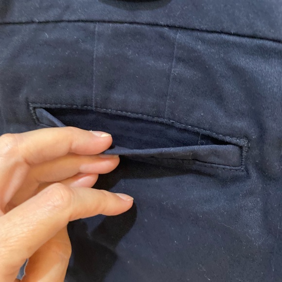 Tommy Hilfiger Ladies Malibu Casual Cotton Flat Front Navy Shorts - 14 - Picture 7 of 8